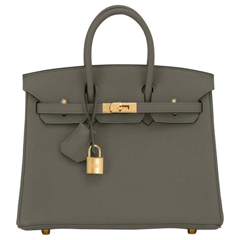 Hermès Vert Maquis Togo Birkin 25 Palladium Hardware, 2020 